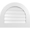 Ekena Millwork Round Top Surface Mount PVC Gable Vent: Functional, w/ 3-1/2"W x 1"P Standard Frame, 26"W x 22"H GVPRT26X2201SF - alternate 1